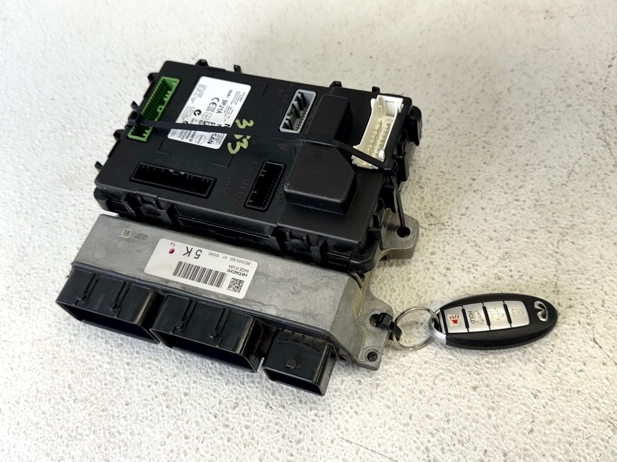16-18 INFINITI QX60 BCM BCU ECU ENGINE & BODY CONTROL MODULE W/ KEY FOB SET