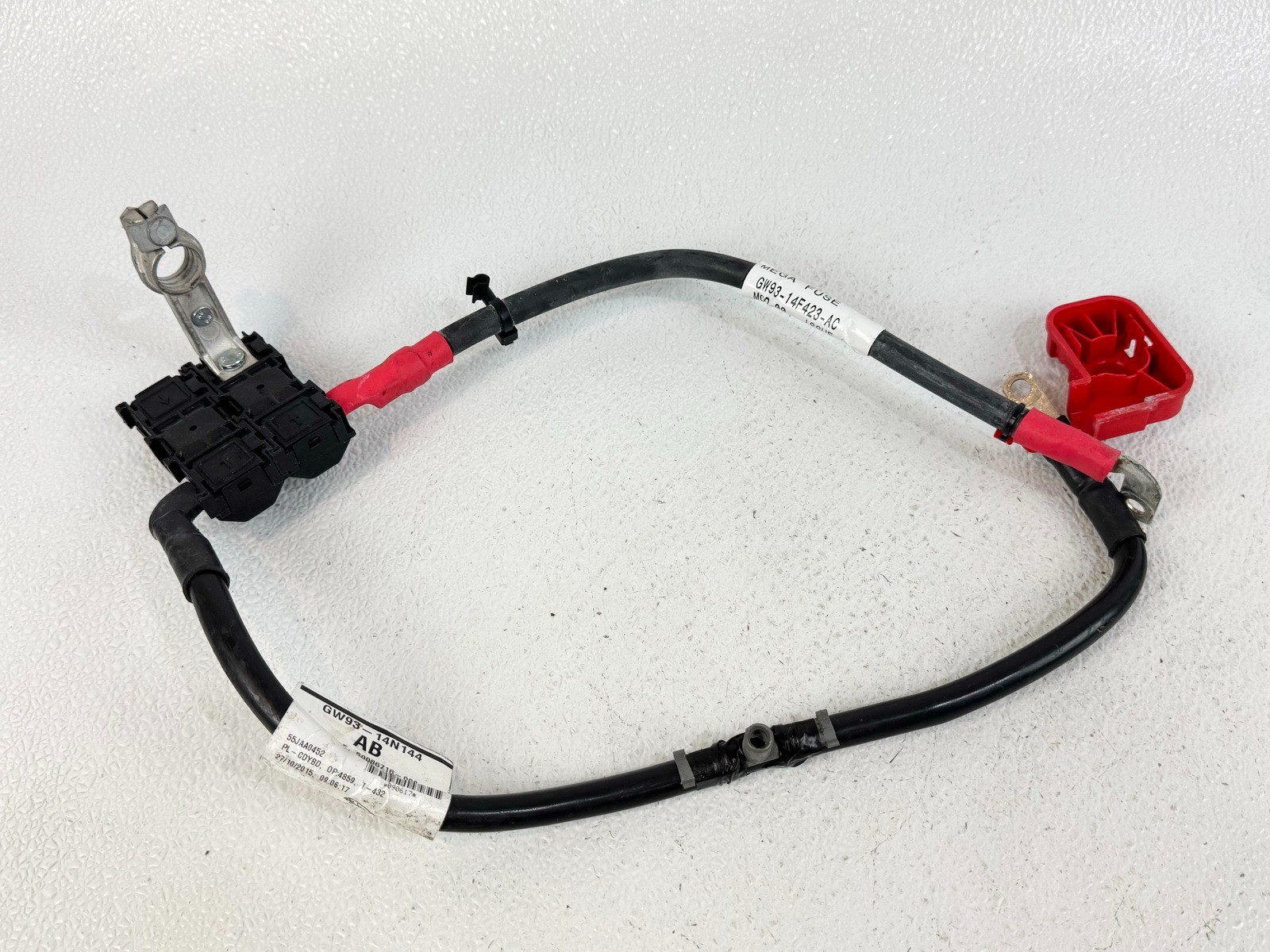 10-19 JAGUAR XJ XJL POSITIVE BATTERY TERMINAL CALBE WIRE WIRING