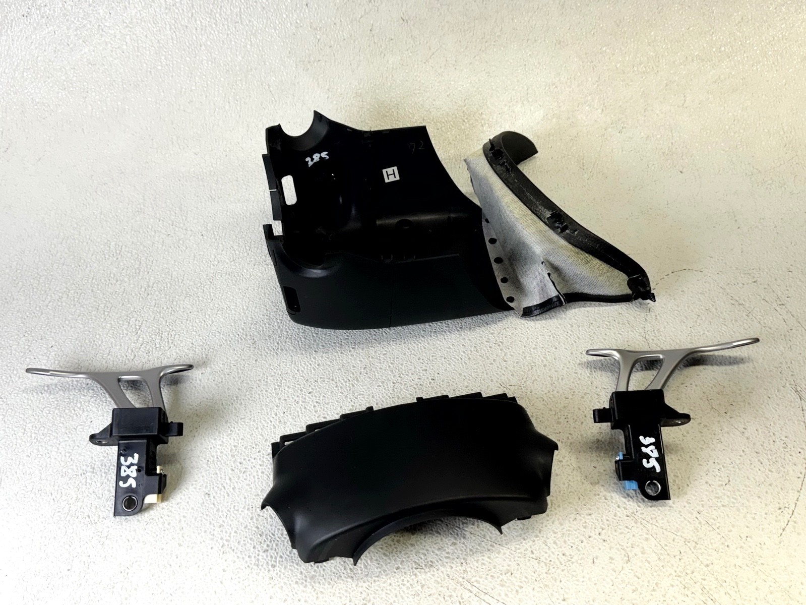 14-18 INFINITI Q50 STEERING COLUMN SHROUD TRIM COVER PANEL W/ SHIFT PADDLES