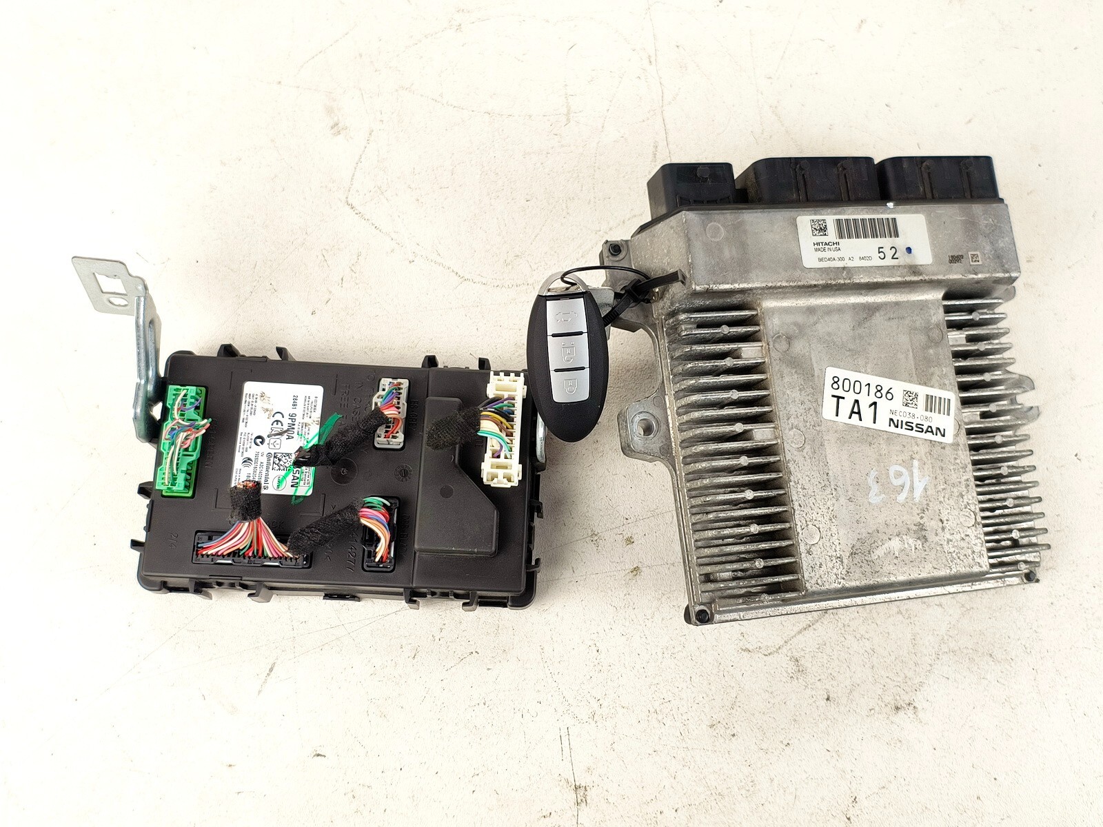 16-19 INFINITI QX60 3.5L ENGINE & BODY CONTROL MODULE ECM BCM W/ KEY FOB