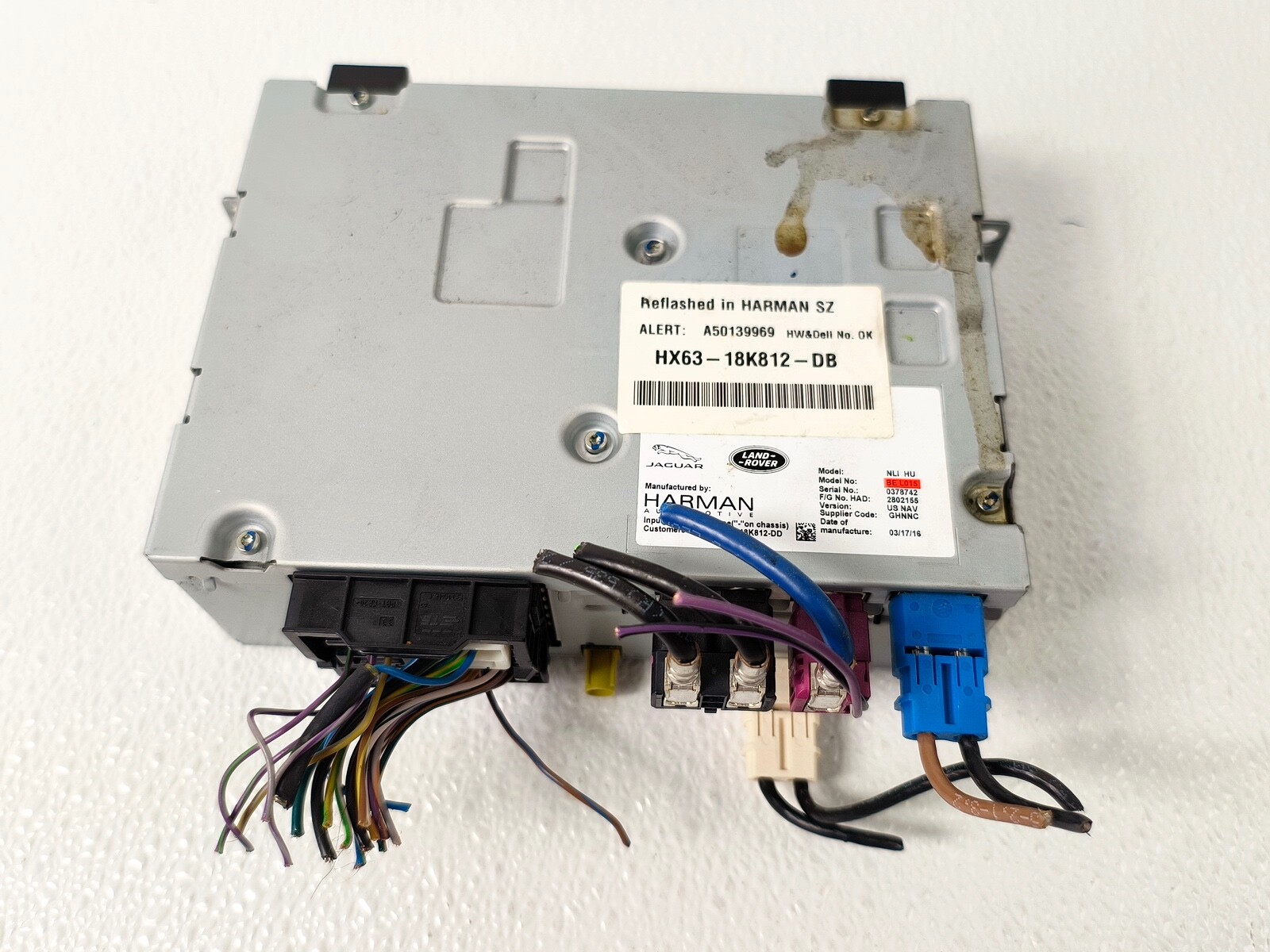 17-18 JAGUAR XF XE F-PACE AUDIO RADIO SOUND RECEIVER MODULE UNIT