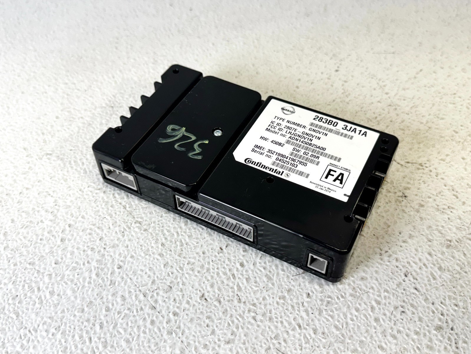 13-14 INFINITI QX56 QX80 TELEMATICS COMMUNICATION COMPUTER CONTROL MODULE
