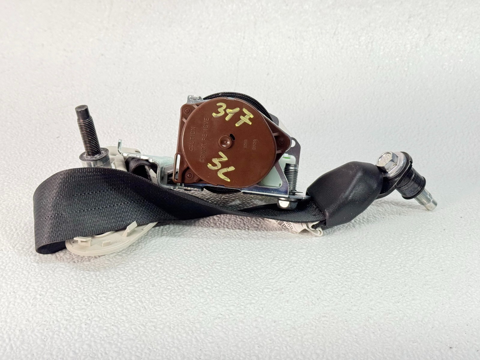 19-20 INFINITI QX60 REAR 3RD ROW LEFT LH SIDE SEAT BELT RETRACTOR ASSEMBLY