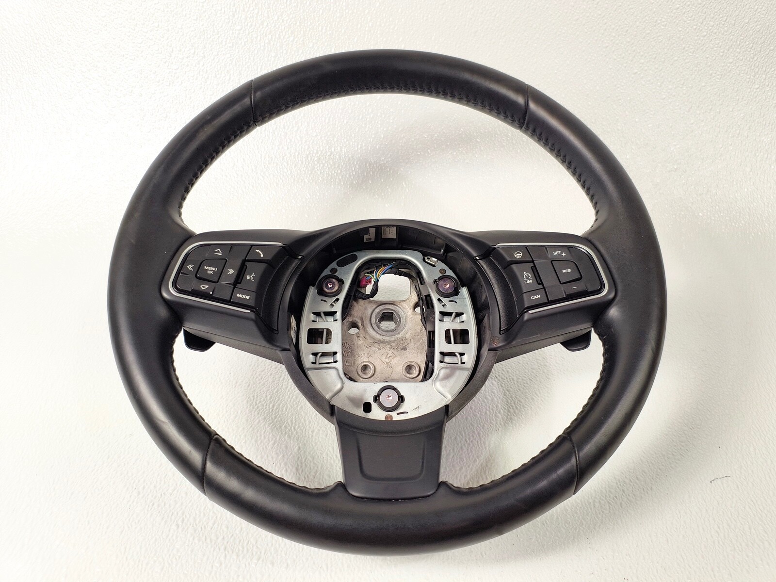 16-20 JAGUAR F-PACE XE XF STEERING WHEEL W/CONTROL PADDLES ASSEMBLY