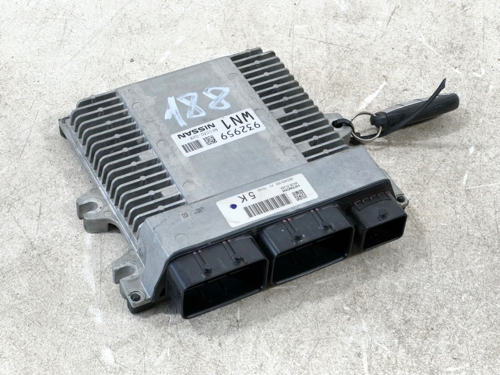 16-18 NISSAN PATHFINDER 3.5L ENGINE CONTROL MODULE ECM ECU W/ KEY FOB