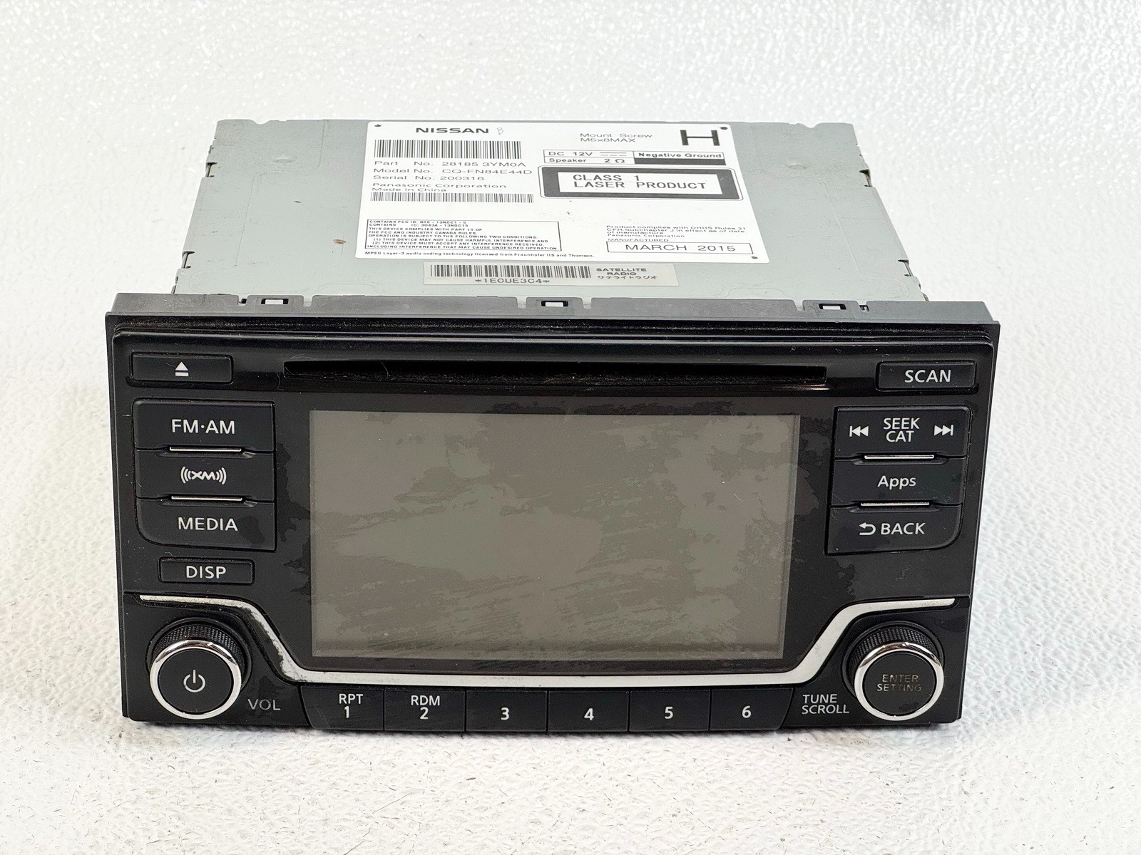 14-16 NISSAN JUKE FRONT DECK DASH CD RADIO AM/FM MEDIA CONTROL MODULE