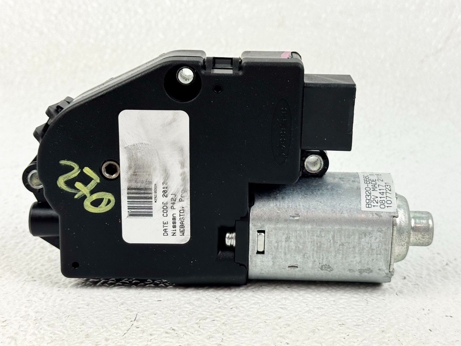 13-20 INFNITI QX60 JX35 SUNROOF MOONROOF WINDOW POWER MOTOR