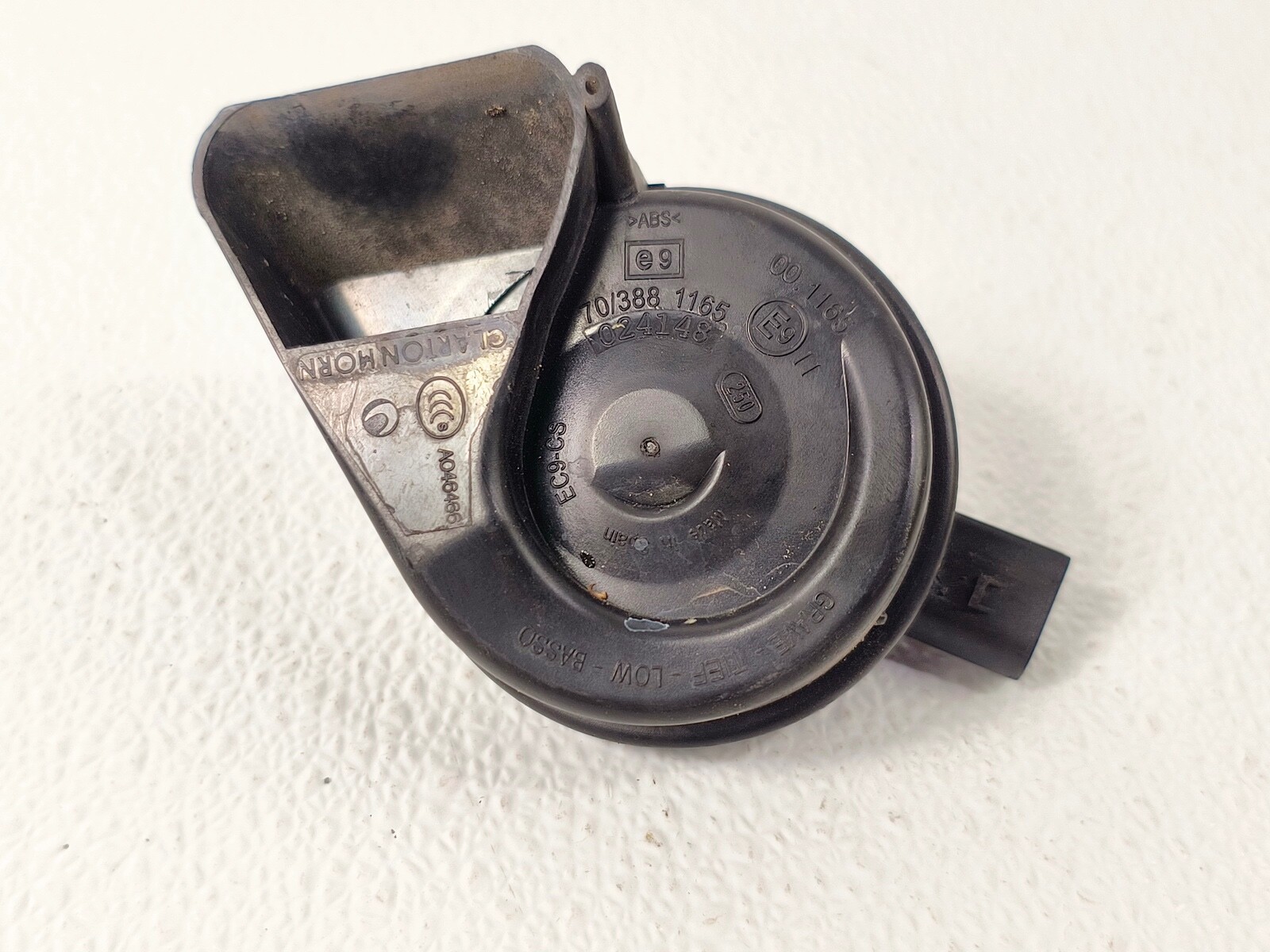09-12 AUDI A5 RIGHT RH PASSENGER SIDE LOW BASS TONE ALARM HORN SIREN SIGNAL