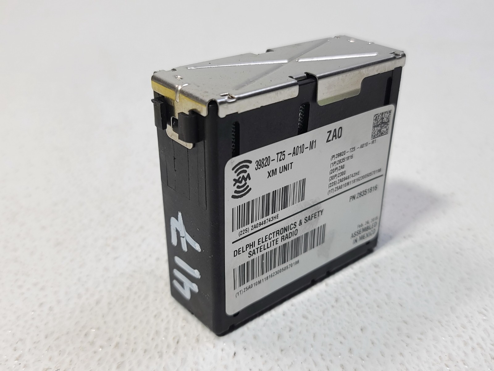 14-16 ACURA MDX SATELITE AUDIO RADIO SATELITE RECEIEVER CONTROL MODULE