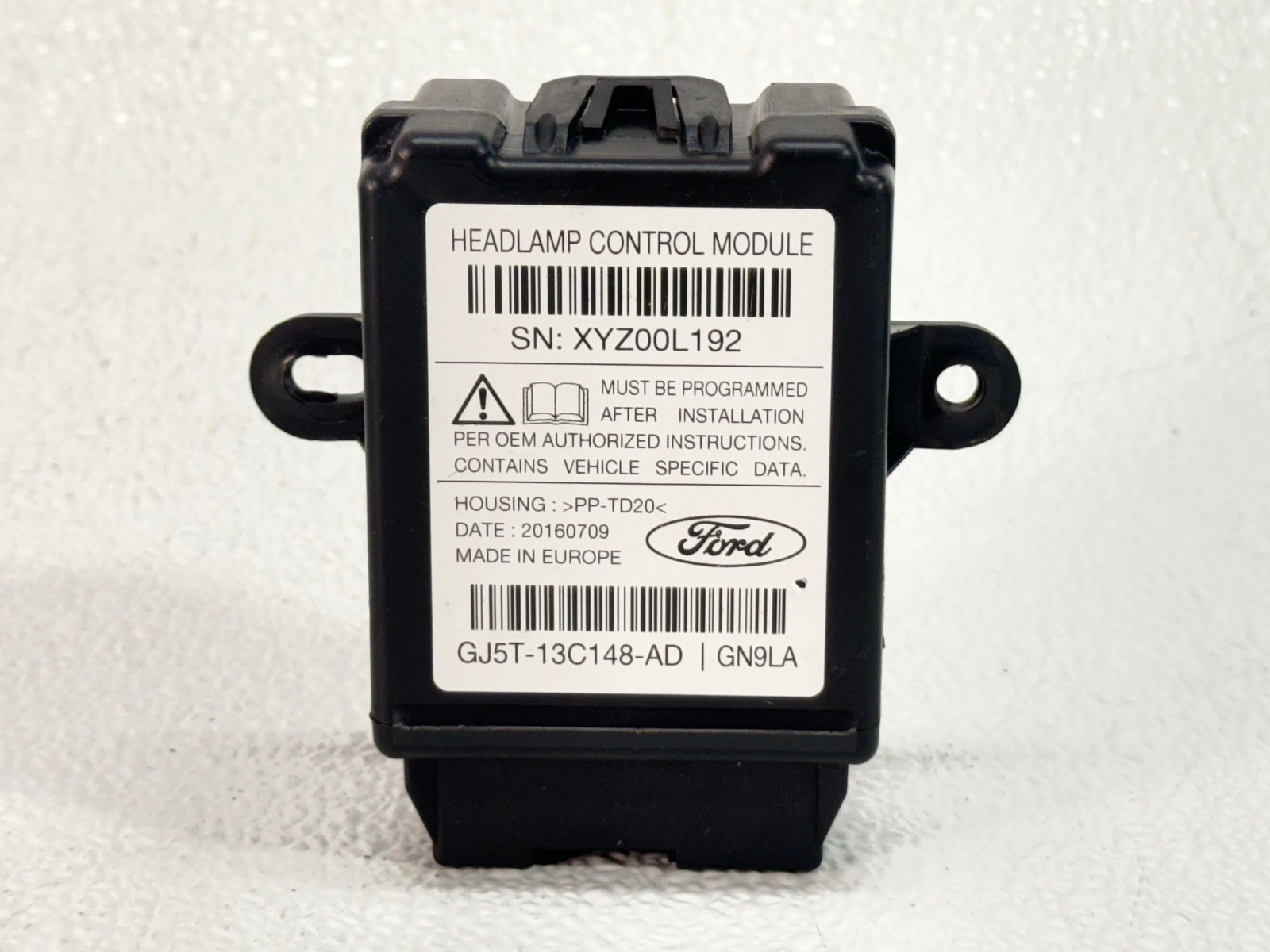 13-19 FORD ESCAPE ADAPTIVE HEADLIGHT LEVELING COMPUTER CONTROL MODULE UNIT