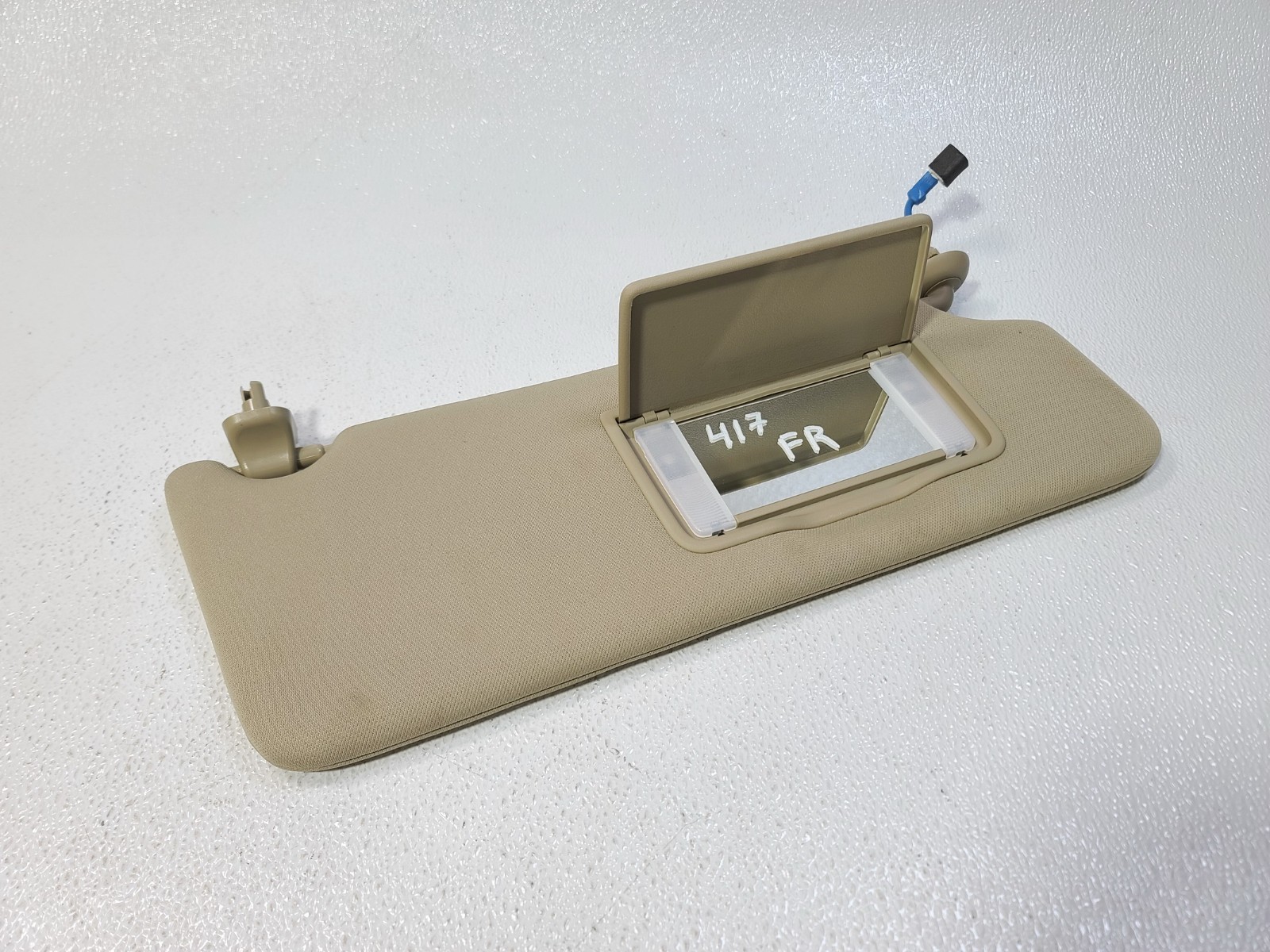 14-16 ACURA MDX FRONT RIGHT RH PASS SIDE SUN VISOR SHADE PANEL W / MIRROR