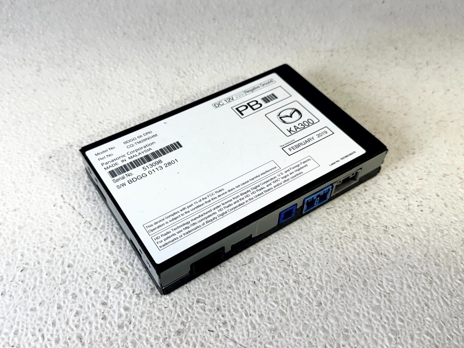 19-23 MAZDA 3 RADIO RECIEVER TUNER COMPUTER CONTROL MODULE