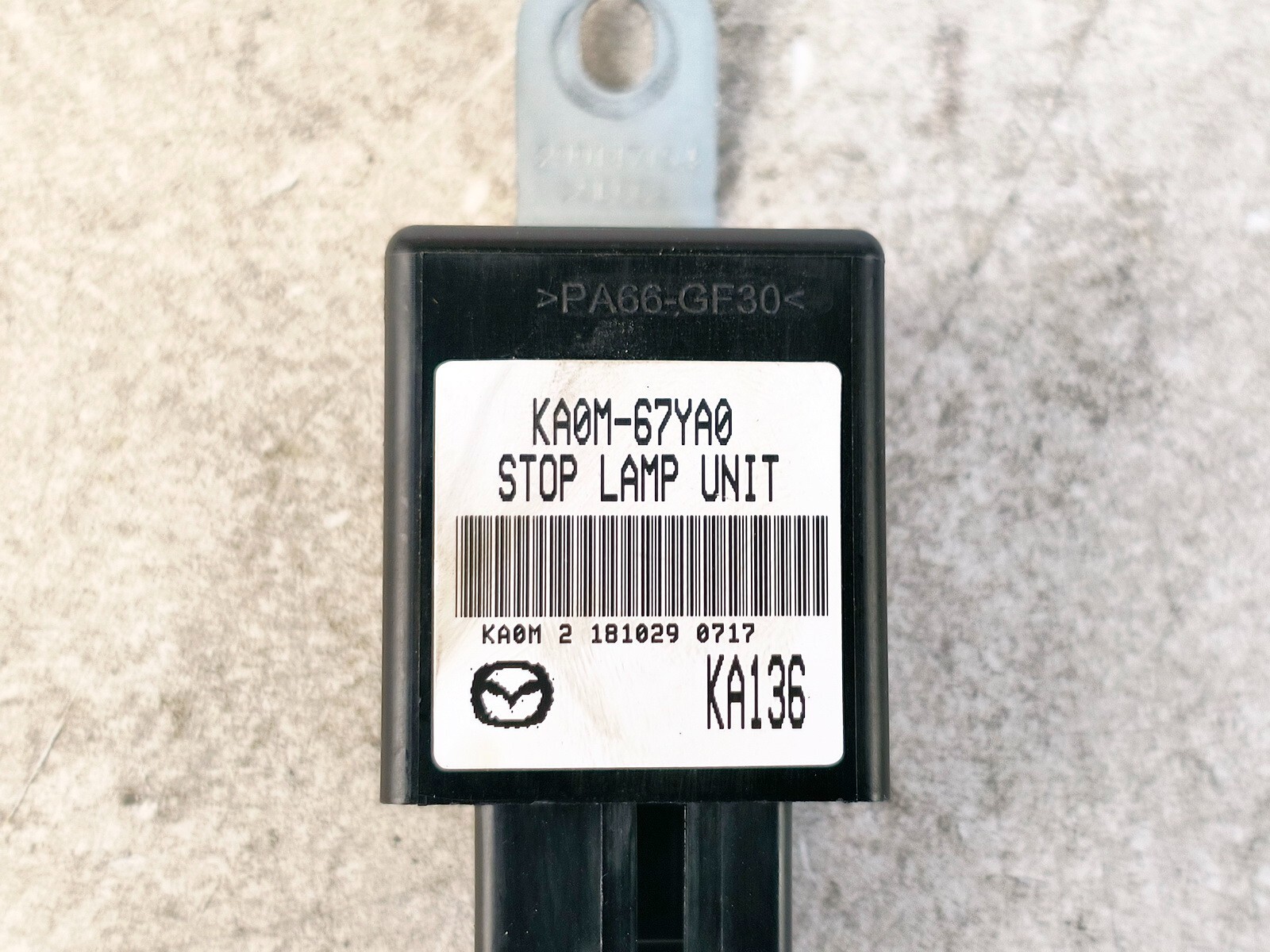 16-23 MAZDA CX-9 CX9 STOP LAMP LIGHT CONTROL MODULE COMPUTER UNIT