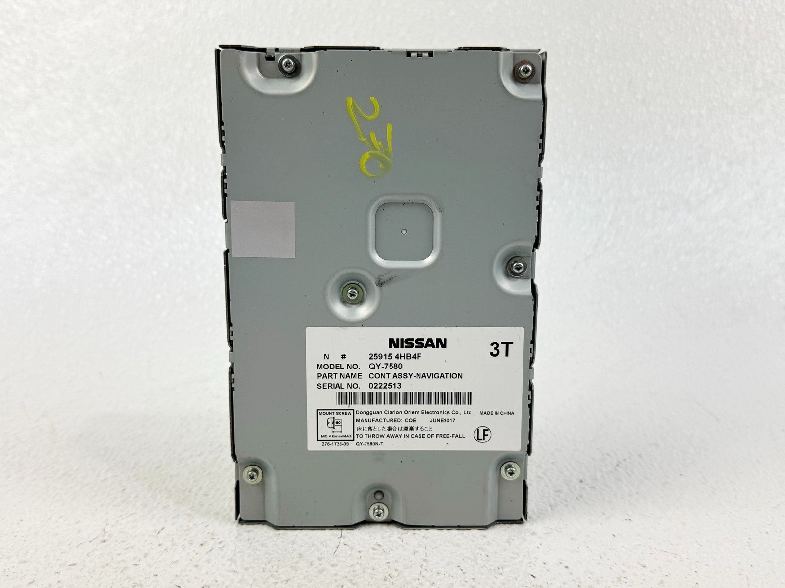 16-18 INFNITI QX60 CCM DRIVER ASSIST NAVIGATION CONTROL COMPUTER MODULE