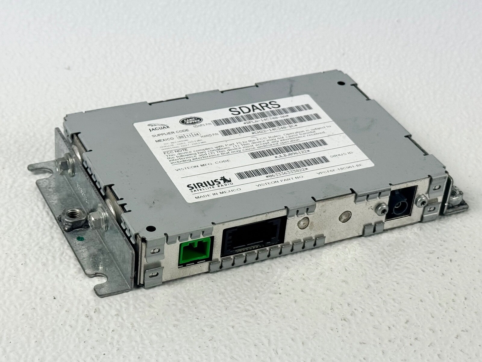 12-16 RANGE EVOQUE REAR RIGHT SIDE RADIO SATELLITE RECEIVER CONTROL MODULE
