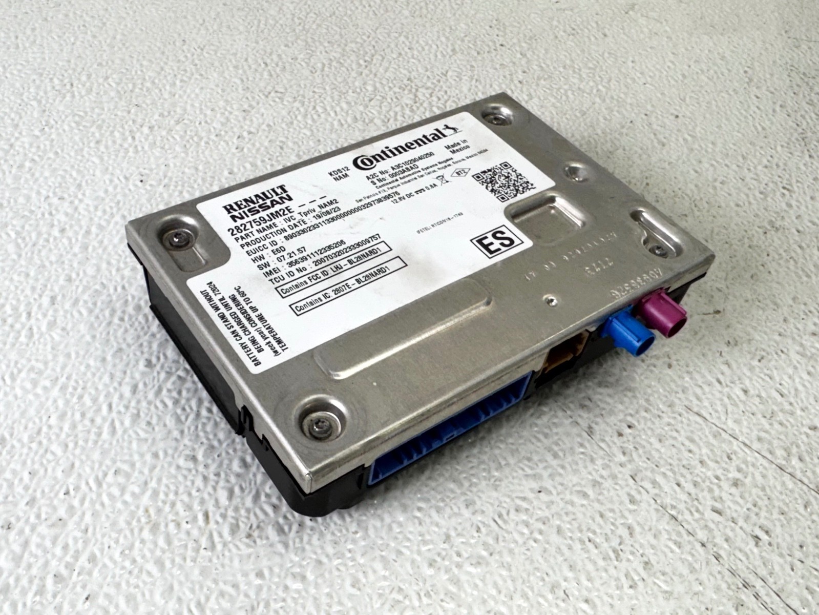22-25 INFINITI QX60 TELEMATICS COMMUNICATION CONTROL MODULE UNIT